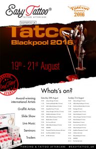 easy tattoo uk sponsor of Tatcon Blackpool 2016